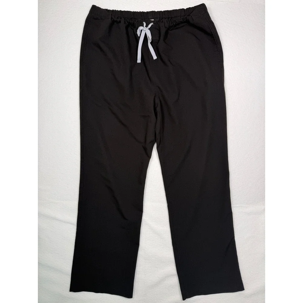 FIGS Pisco Scrub Pants Mens XXL Black Technical Collection FM4500 Drawstring